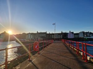 EYEMOUTH HARBOUR WEST PIER RE-OPENS FOLLOWING HANDRAIL WORKS